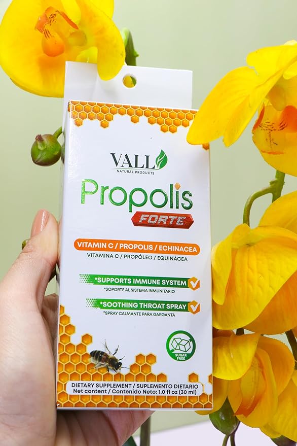 Vall-Propolis Forte - Propolis, Echinacea, and Vitamin C Oral Spray, 1 Fl Oz