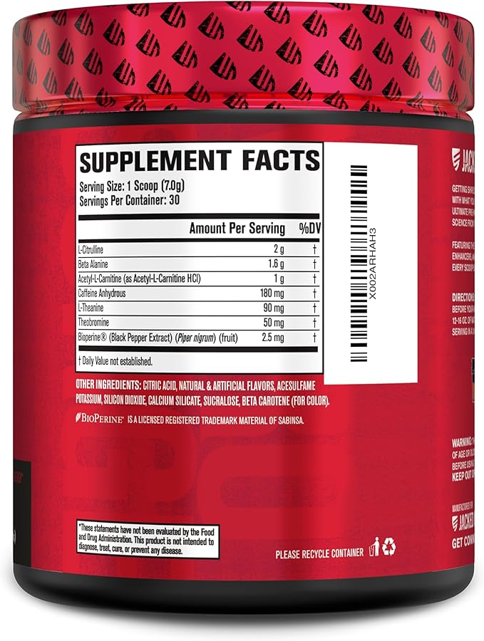 Jacked Factory Nitrosurge Shred Thermogenic Pre-Workout in Orange Pineapple & BCAA in Fruit Punch for Body Recomposition, Muscle Building and Recovery