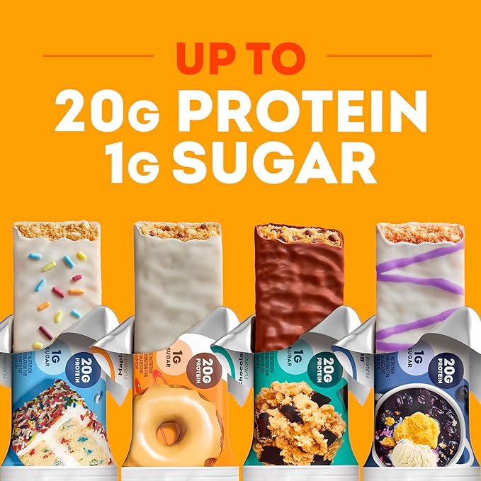 ONE Protein Bars, Smores, Gluten Free with 20g Protein and 1g Sugar, Pantry Staples, 2.12 oz (12 Count), Packaging May Vary