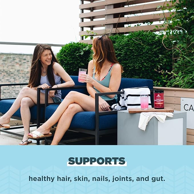 Ancient Nutrition Collagen Peptides Powder, Multi Collagen Protein, Women & Men, Vitamin C, Probiotics, Hydrolyzed Collagen, Supports Skin, Joints, Gut Health, Strawberry Lemonade, 45 Servings