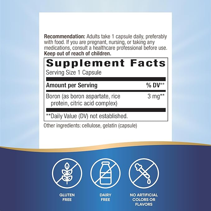 Nature's Way Boron Complex, Supports Bone Health*, 100 Capsules