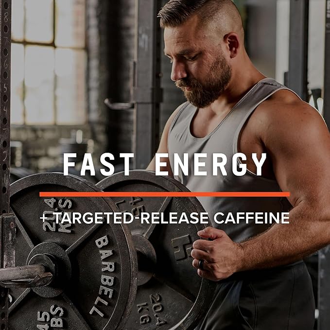 BEYOND RAW LIT Advanced Pre-Workout Formula, Lemon Ice, for Energy, Focus, Endurance, Pumps, with 300mg Rapid and Targeted Release Caffeine, Creatine, Betaine, Beta Alanine, Taurine, 20 Servings