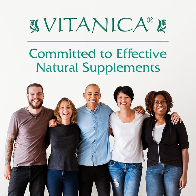 Vitanica Ovulation Assist - Ovarian Health & Adrenal Support with Rhodiola Rosea, Holy Basil, Tribulus Terrestris & Chaste Tree - Herbal Dietary Supplement - Pro Logo - 60 Vegan Caps