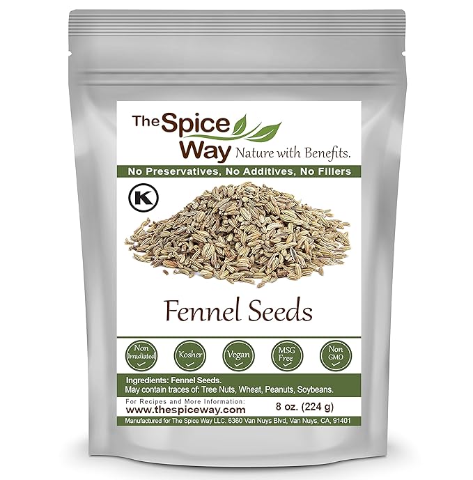 The Spice Way Fenugreek Seeds 8 oz, Coriander Seeds 5 oz, Fennel Seeds 8 oz
