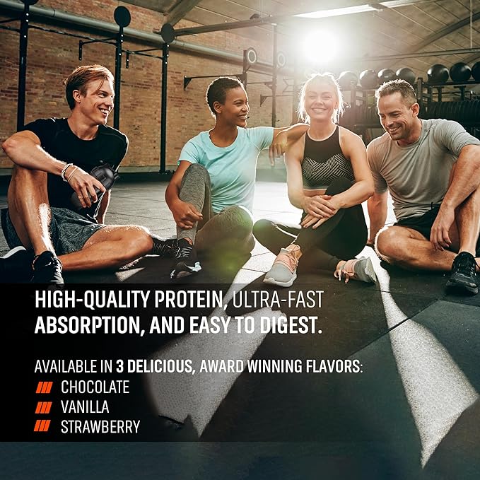 DL 100% Pure Whey Protein Powder + Collagen & Magnesium | 43g Protein - 8.7g BCAA - 0g Fat | Muscle Gain, Recovery & Nutrient Delivery | Immune Support | Quick & Easy Mixing Protein Powder | 2 lb