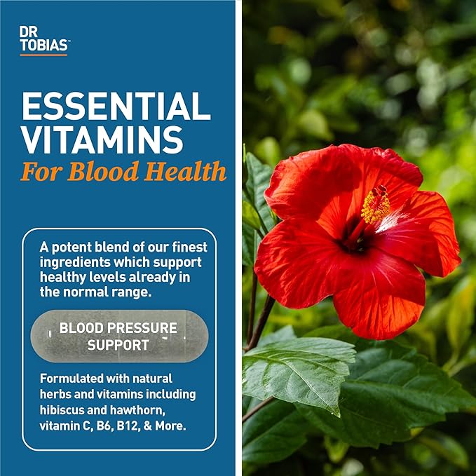 Dr. Tobias Colon 14 Day Cleanse and Blood Pressure Support with Fiber, Herbs & Probiotics, Hawthorn, Hibiscus Flower, Supports Gut and Circulatory Health