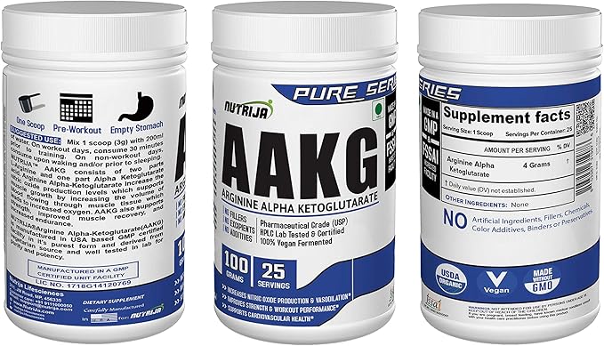 AAKG- Arginine Alpha Ketoglutarate -100 Grams