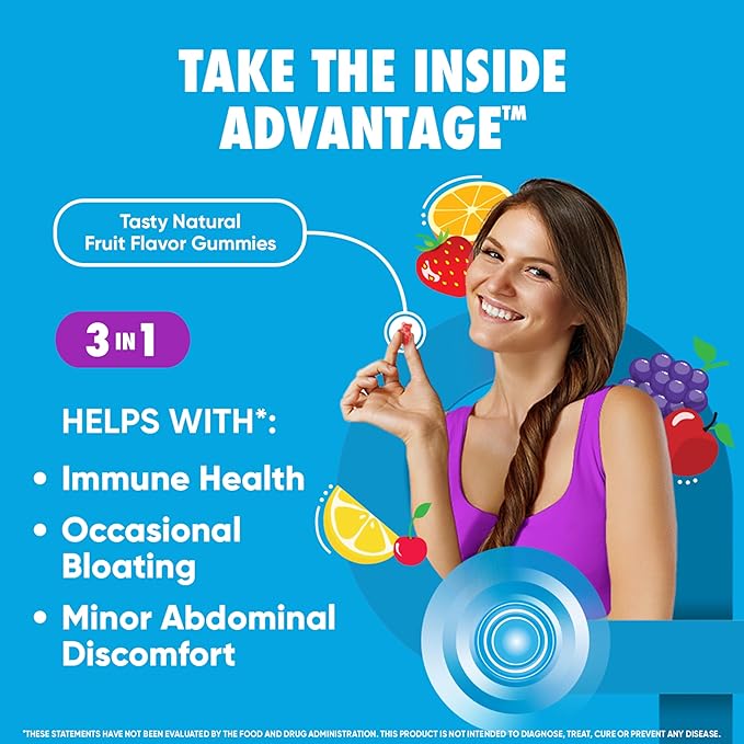 Digestive Advantage Probiotics - Daily Probiotic Gummies, 80 Count (ASA-117)