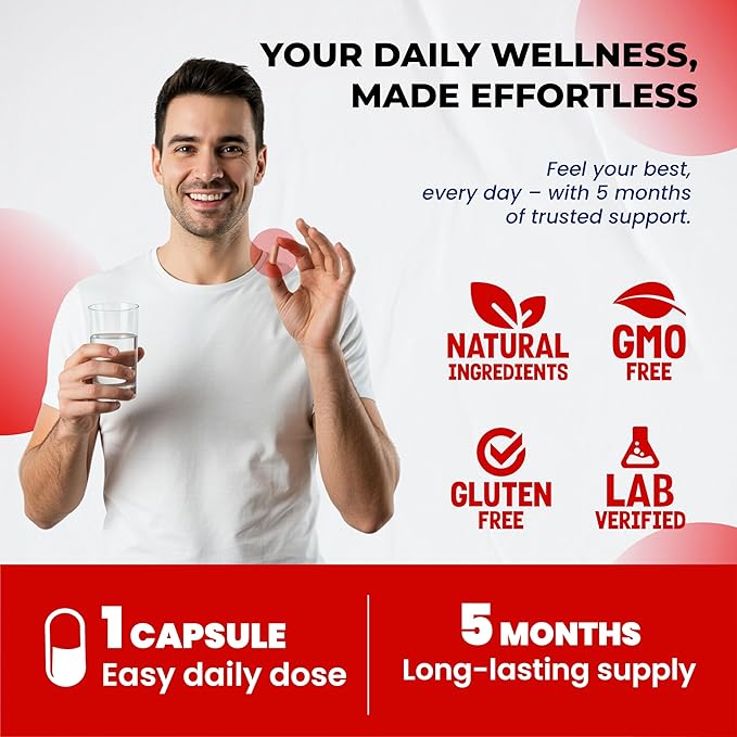 Shilajit Pure Himalayan - Energy Booster 85% Fulvic Acid, Maca Root, Panax Ginseng, Tongkat Ali, Fadogia Agrestis - Metabolism & Immunity Support - 150 Capsules