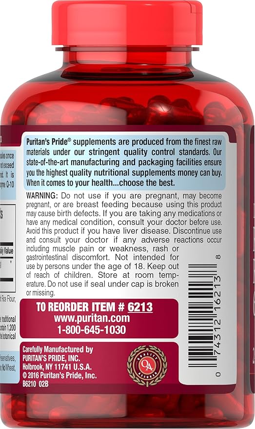 Puritan's Pride Doctors Trust® Red Yeast Rice 600mg, Dietary Supplement, 240 Rapid Release Capsules