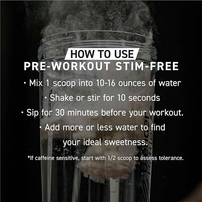 Kaged Stimulant Free Pre Workout Powder Fruit Punch Pre-Kaged Formulated with Creatine, Beta Alanine No Jitters 20 Servings