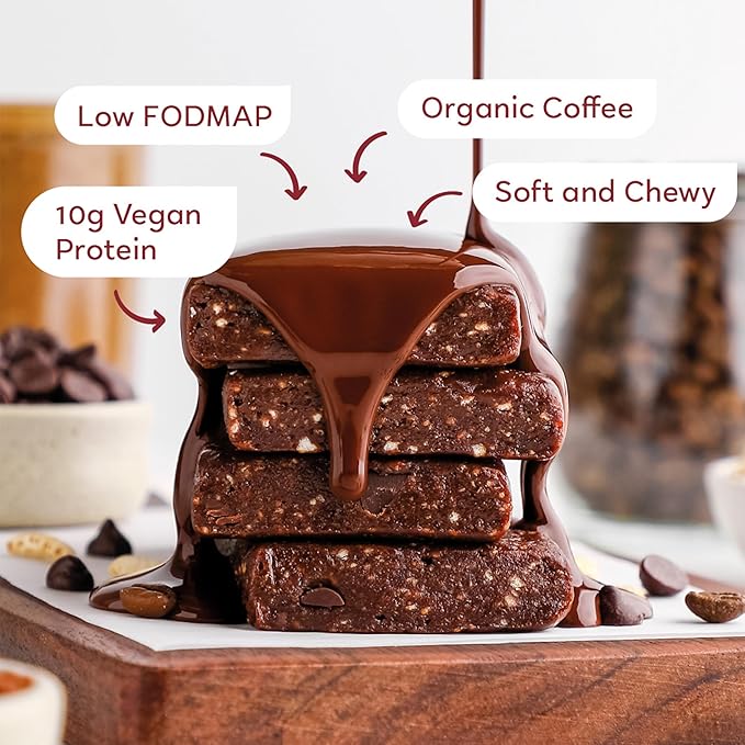 GoMacro MacroBar Organic Vegan Protein Bars - Mocha Chocolate Chip (2.3 Ounce Bars, 12 Count)
