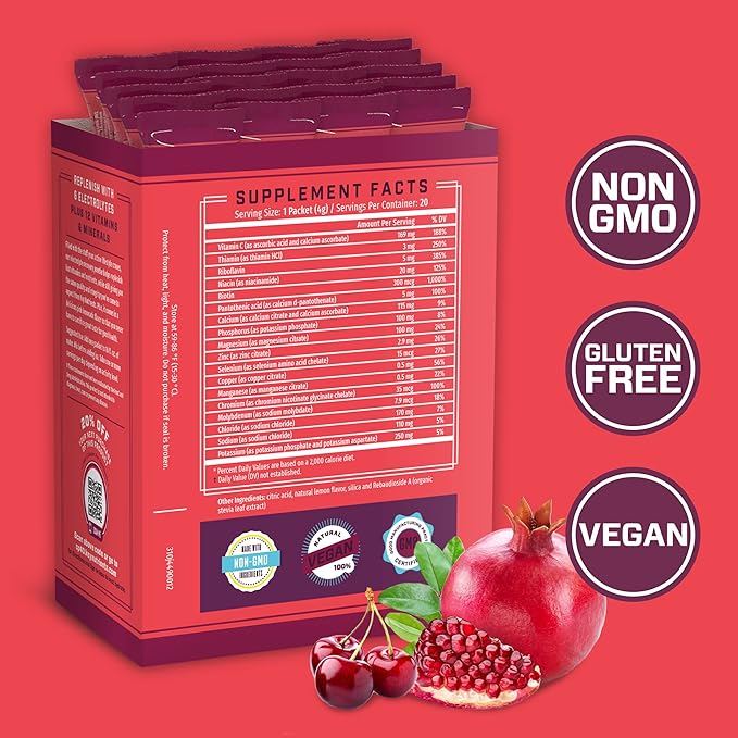 KEY NUTRIENTS Electrolytes Cherry Pom 20's