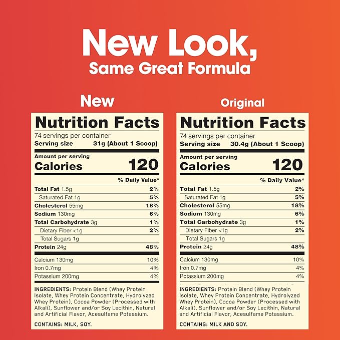 Optimum Nutrition Gold Standard 100% Whey Protein Powder, Double Rich Chocolate, 5 Pound (Packaging May Vary)