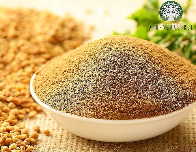 AYURVEDASHREE Fenugreek Seeds Powder 50 Gm I Trigonella foenum-graecum Sd. | Methi Powder | Spice Indian Cuisine | Hair Care | Improves Digestion