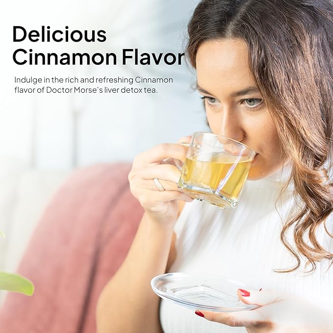 Doctor Morse's Liver Detox Tea - Loose Blend Herbal Chai Spice - Naturopath Formulated Caffeine Free & Vegan - Roasted Dandelion Root, Burdock, Cardamom, Pepper, Ginger - 7oz, 86 Servings