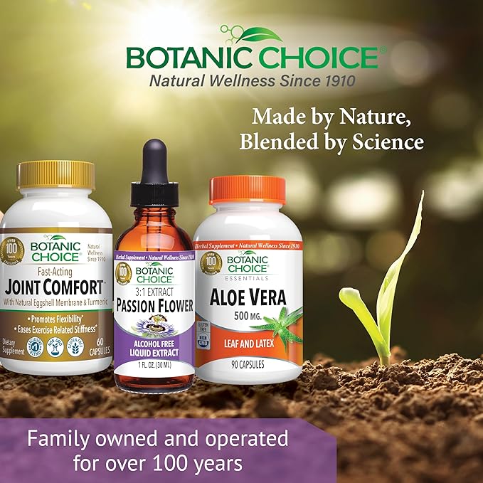 Botanic Choice Passion Flower Liquid Extract - Alcohol-Free Herbal Supplement, Traditional Support for Relaxation - 1 Fl. Oz