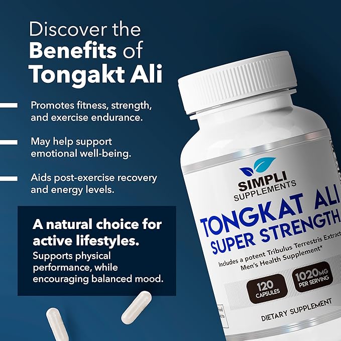 200:1 Longjack Tongkat Ali for Men and Women | Natural Supplement with Tribulus Terrestris for Energy, Stamina, and Hormonal Balance | 120 Capsules for Overall Wellness Support