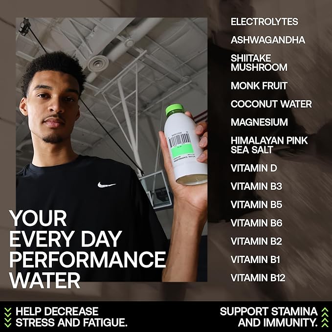 Barcode Premium Sports Hydration Drink - No Added Sugars, Lemon Lime, 12 Pack - No Added Sugar - Plant-Based Beverage - Adaptogen Drink for Immunity & Performance - Ashwagandha & Magnesium