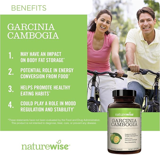 NatureWise Green Coffee Bean 800mg and Garcinia Cambogia 180 Capsules Weight Goals Support