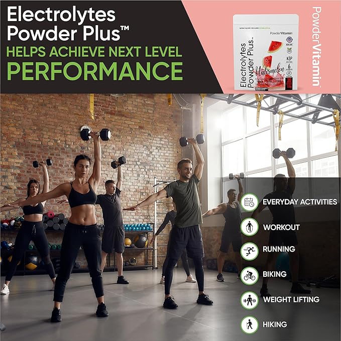 Electrolytes Powder Plus (20 Servings) Watermelon Electrolyte Powder Zero Calorie Keto,0 Sugar, No Maltodextrin,1000mg Potassium,120mg Calcium,120mg Magnesium, Pink Himalayan Salt
