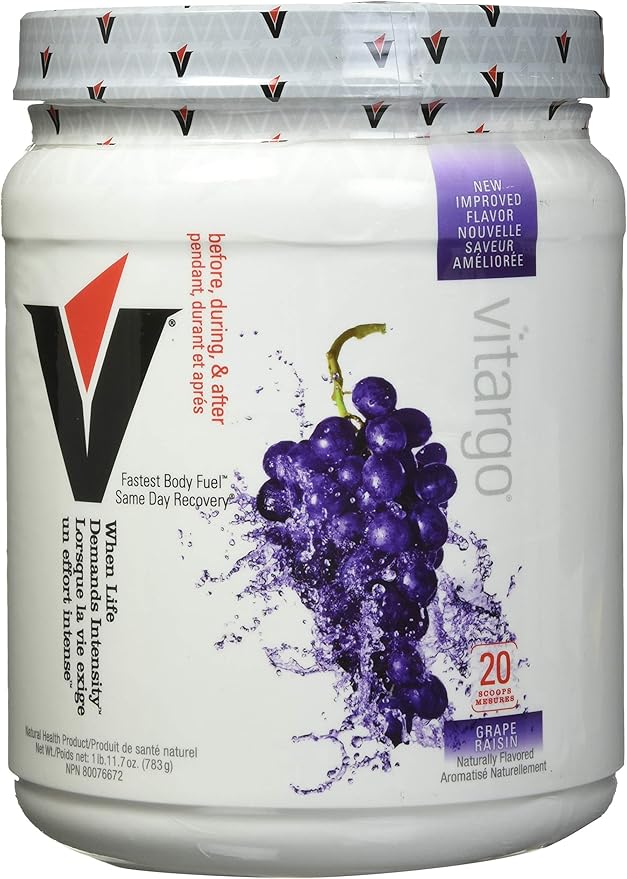 Vitargo Carbohydrate Powder | Feed Muscle Glycogen 2X Faster | 1 LB Grape Pre Workout & Post Workout Recovery Powder | Carb Supplement for Recovery, Endurance, Gain Muscle Mass