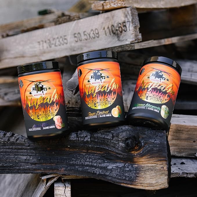 'Merica Labz Red, White and Boom Napalm Thermogenic Pre-Workout (Jalapeno Margarita)