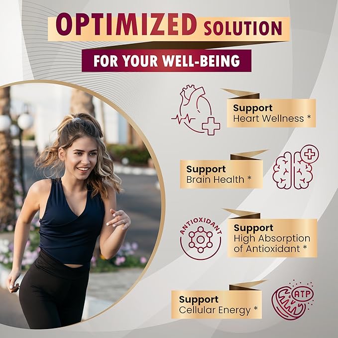 COQ10 + Red Yeast Rice Supplement - 10-in-1 Natural Blend with Omega 3 Vitamin B3, K2, D3, Zinc Milk Thistle Black Pepper - 150 Count - Made & Tested in The USA