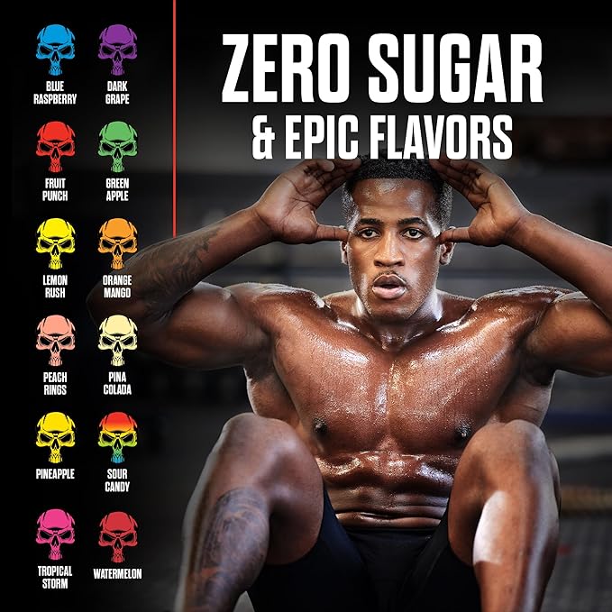 JNX SPORTS The Curse! Pre Workout Powder - Lemon Rush 50 Servings | Preworkout: Boost Strength, Energy + Focus for Men & Women | Caffeine, Beta-Alanine, Creatine & L-Citrulline