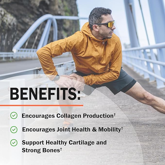 Glucosamine Chondroitin MSM Joint Support Supplement - FSA HSA Approved - Collagen Peptides, Turmeric and Ginger, Hyaluronic Acid, Glucosamine Chondroitin Sulfate - Gluten Free, Non GMO, 90 Capsules