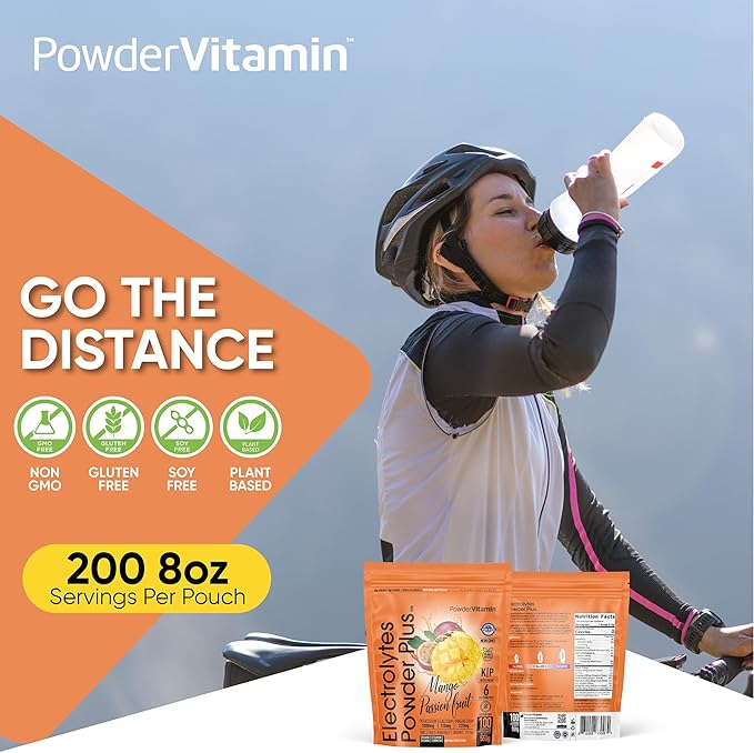 Electrolytes Powder Plus (100 Servings) Mango Passionfruit Electrolyte Powder Zero Calorie Keto,0Sugar, No Maltodextrin,1000mg Potassium,120mg Calcium,120mg Magnesium