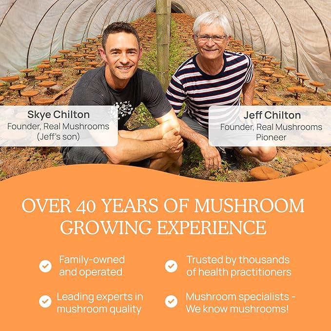 Real Mushrooms RealBoost Capsules - Mushroom Supplement Blend with Cordyceps Mushroom, Panax Ginseng Extract Guayusa Energy, Immune Defense, Mood Support Vegan, 60 Caps