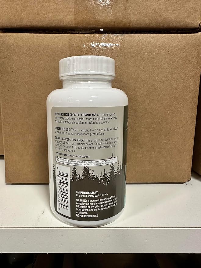 Mountain Peak Nutritionals Adrenal B Complex - Supports Endocrine & Nervous System Functions - Complete w/Vitamin B, Vitamin C & Adaptogens - Hypoallergenic Dietary Supplement(90 Vegetarian Capsules)