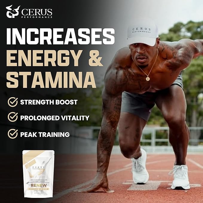 Cerus Performance Renew Premium Athletic Blend – Enhance Performance, Boost Recovery, Support Joint Health & Stamina – Ideal for Athletes & Strength Trainers, 30 Servings