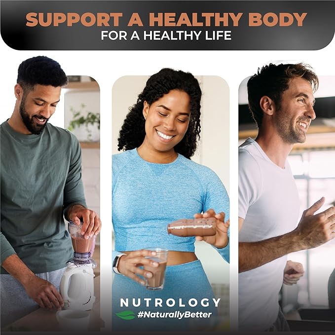 Nutrology TRIPACT Vegan Protein Powder - Vegan Meal Replacement Shakes with Organic Pea, Rice, & Pumpkin, Plant Based Protein Powder, BCAAs & Glutamine, Non-GMO, Chocolate Peanut Butter, 20 Servings