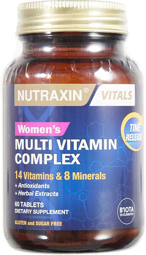 Women's Multivitamin Mineral Complex Complete Daily Supportwith 14 Vitamins 10 Minerals Energy Immunity Bone Health Non GMO Gluten Free 60 Tablets