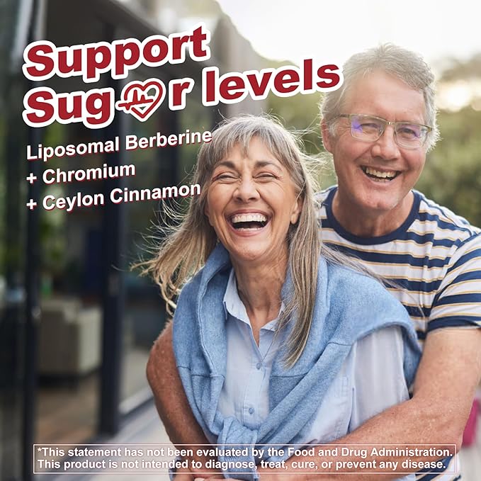 Liposomal Berberine Complex Gummies - with Chromium, Ceylon Cinnamon, Bergamot, Support Overall Wellbeing