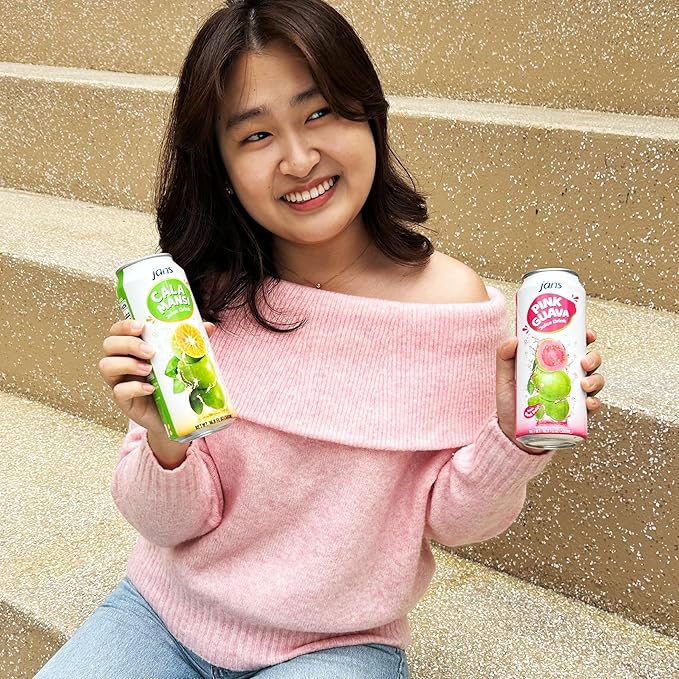 Calamansi Juice with Pulp, 16.9 oz (Pack of 12) JANS | From 100% Pure Calamansi Extract | NO Sugar Added, NOT From Concentrate, Good Source of Vitaminc C, Refreshing Taste of the Tropics