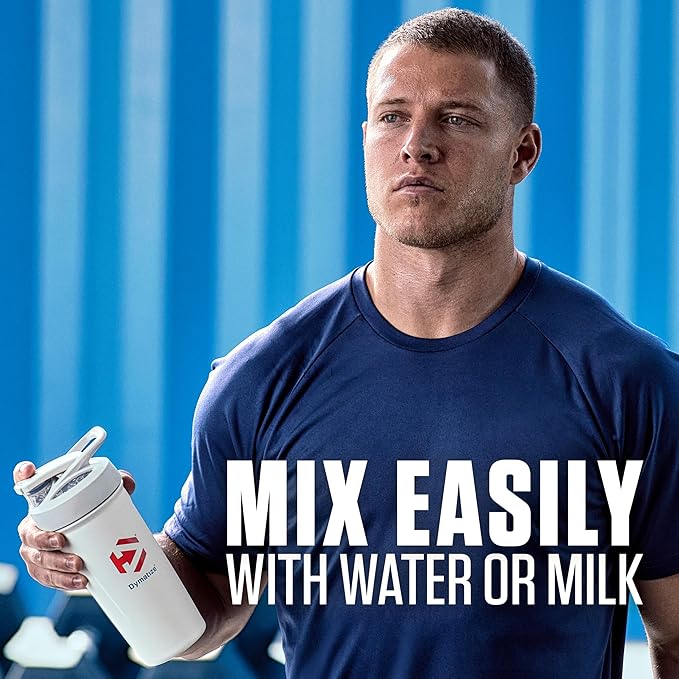 Dymatize x Dunkin' Mocha Latte ISO100 Whey Protein Powder, 95mg Caffeine, 25g of Protein, 20 Servings, 5.5g BCAAs, 120 Cal., Gluten Free, 1g Fat, 1g Sugar, 3g Carb