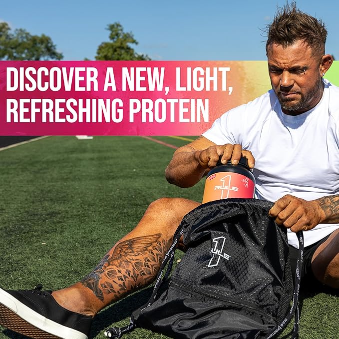 Rule One Proteins Clear Isolate - 20g All-whey Isolate Protein, Over 9g EAAs, 300mg of Electrolyte Minerals, 90 Calories, Light, Crisp, and Refreshing Taste (27 Servings, Cherry Limeade)