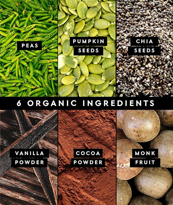 Truvani Vegan Pea Protein Powder | Chocolate | 20g Organic Plant Based Protein | 18 Servings | Keto | Gluten & Dairy Free | Low Carb | No Added Sugar