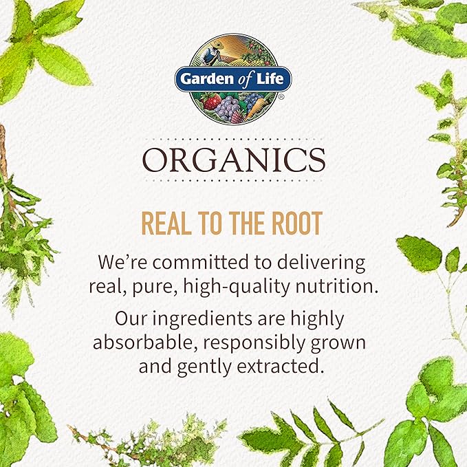 Garden of Life Organics Fair Trade Gelatinized Peruvian Maca Root Energy Boost 7.93 oz (225g) Powder with Probiotics, Certified Organic, Non-GMO, Vegan & Gluten Free Herbal Supplements