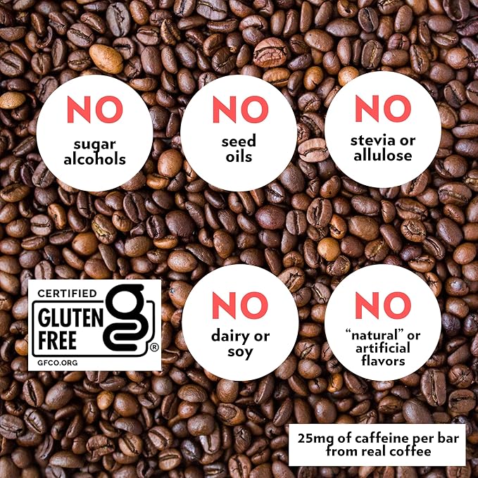 B.T.R. Nation Vegan Keto Plant Based High Protein & High Fiber Bars - Coffee Cashew Crunch Protein+ | 12 Bars | Low Carb & GF, Free of Sugar Alcohols, Dairy, Soy and with Powerful Superfoods!