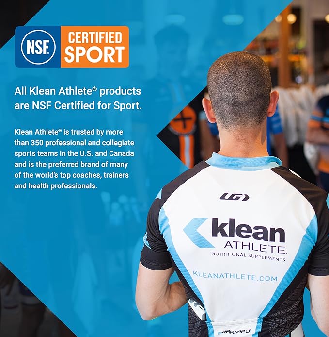 Klean ATHLETE | Klean Casein Protein | Designed to Help with Recovery and Reduce Muscle Breakdown.* | NSF Certified for Sport | 21.6 Ounces | Natural Vanilla Custard Flavor