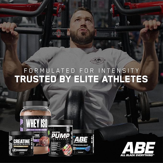 All Black Everything Pre Workout Powder | 30 Servings | Blue Razz | 350mg Caffeine | Nootropic Pre-Workout Blend | Beta Alanine + Citrulline | Energy Supplement for Men and Women