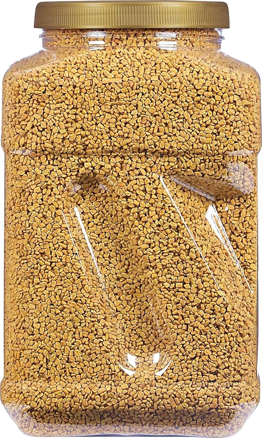 Rani Fenugreek (Methi) Seeds Whole 128oz (8lbs) 3.62kg Bulk PET Jar, Trigonella foenum graecum ~ All Natural | Vegan | Gluten Friendly | Non-GMO | Indian Origin, used in cooking & Ayurvedic spice