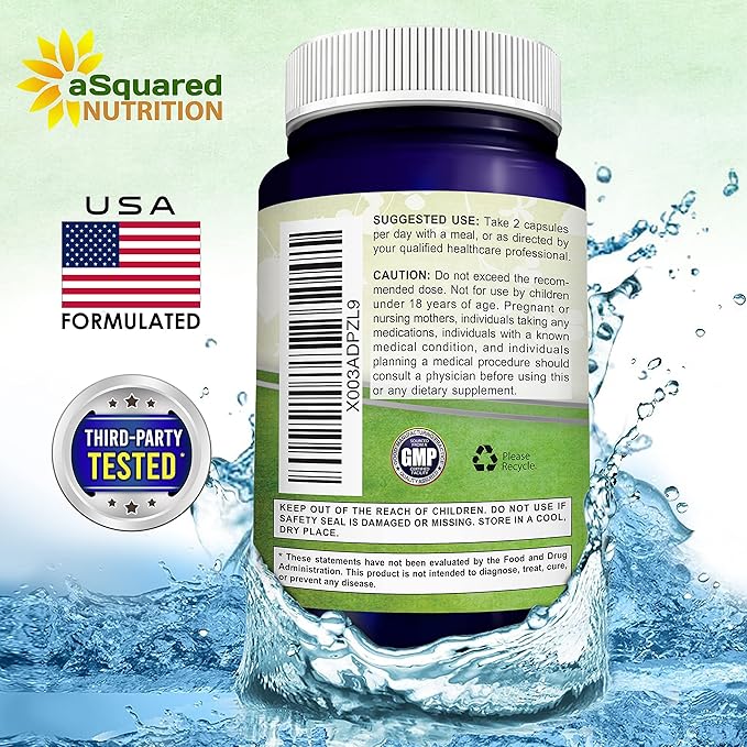 aSquared Nutrition Tongkat Ali 1500mg - 120 Capsules - Longjack (Eurycoma Longifolia) Extract Supplement & Long Jack Root Powder Pills - Tongkat Ali for Men & Women