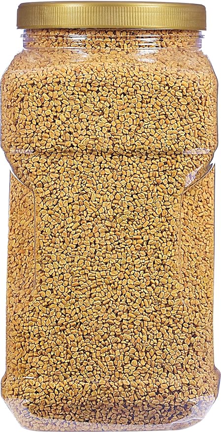 Rani Fenugreek (Methi) Seeds Whole 128oz (8lbs) 3.62kg Bulk PET Jar, Trigonella foenum graecum ~ All Natural | Vegan | Gluten Friendly | Non-GMO | Indian Origin, used in cooking & Ayurvedic spice