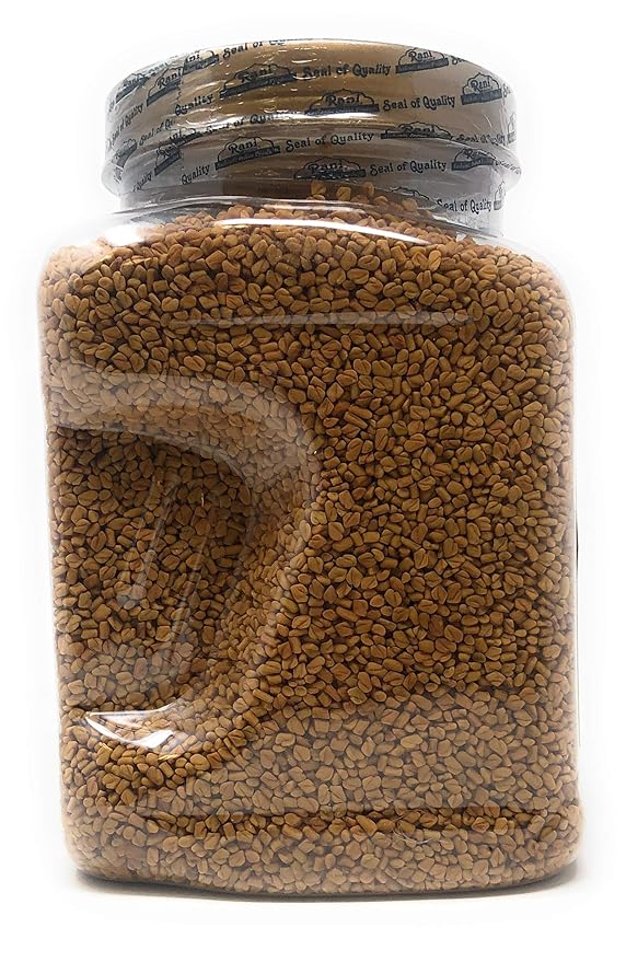 Rani Fenugreek (Methi) Seeds Whole 44oz (2.75lbs) 1.24kg Bulk PET Jar, Trigonella foenum graecum ~ All Natural | Vegan | Gluten Friendly | Non-GMO | Indian Origin, used in cooking & Ayurvedic spice