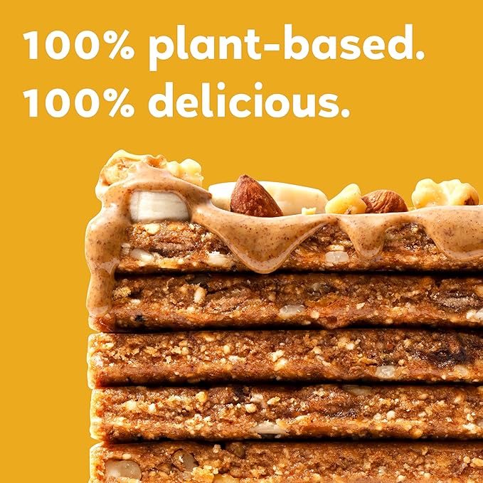 GoMacro MacroBar Organic Vegan Protein Bars - Banana + Almond Butter, (2.3 Ounce Bars, 12 Count)